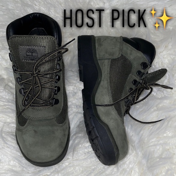 Timberland Other - Kids TIMBERLANDS dark green “boys” sz 4.5 boots casual classic cute school boot